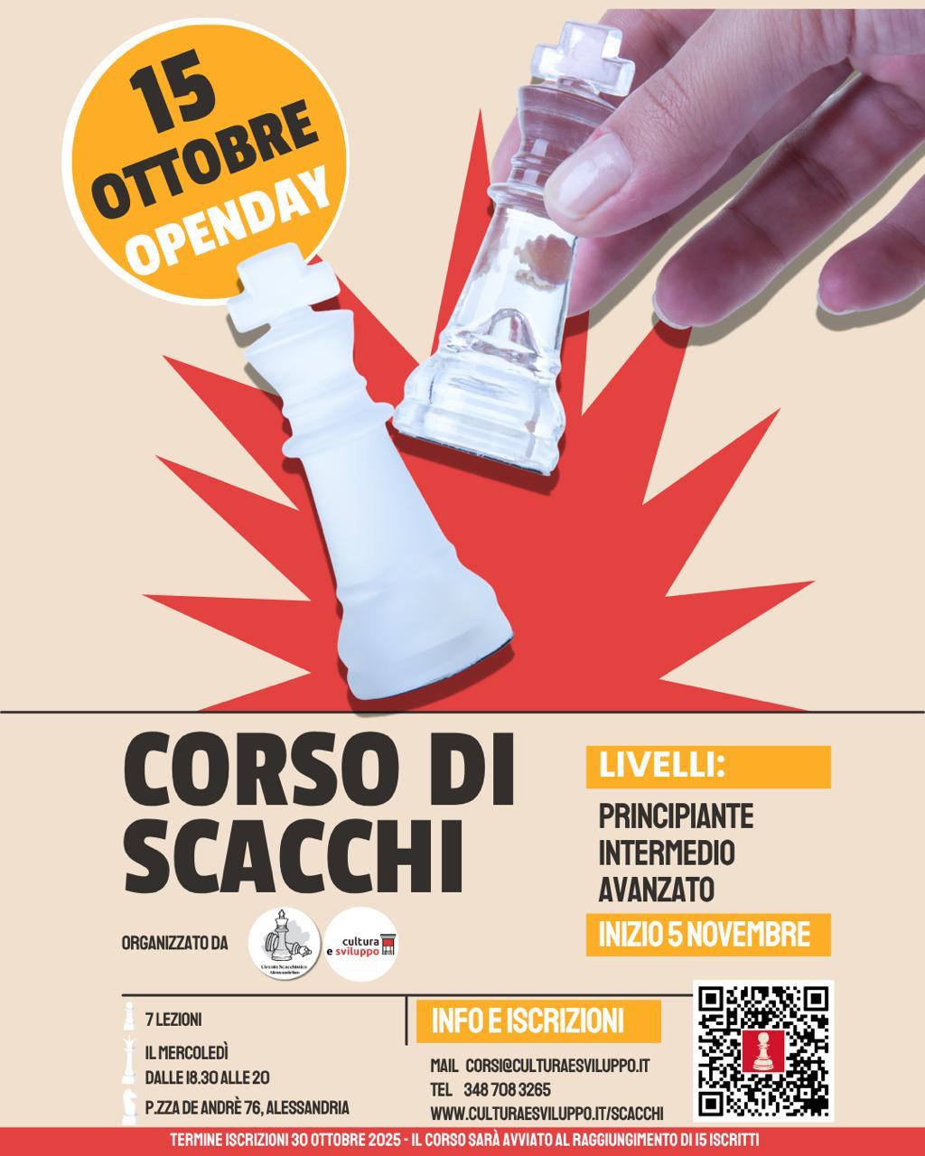 Open Day Corso di Scacchi ad Alessandria